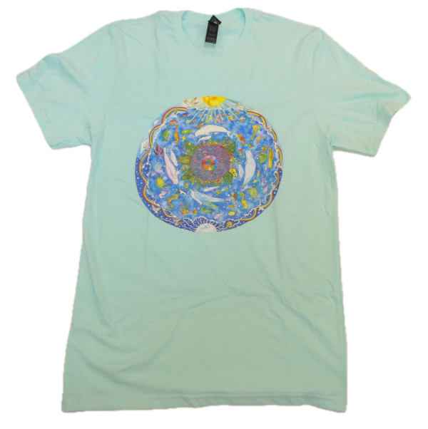 Ocean Mandala Aqua Tee-Shirt