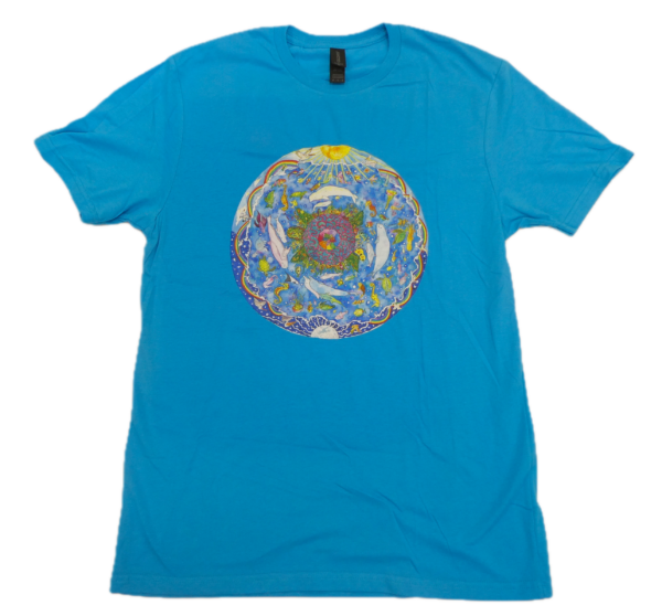 Ocean Mandala Blue Tee-Shirt