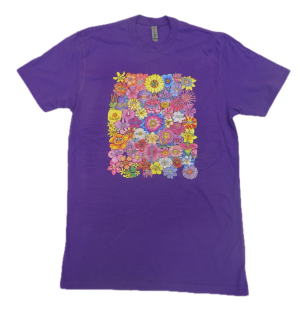 Flowers of Love Purple Tee-Shirt