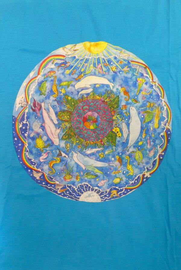 Ocean Mandala Blue Tee-Shirt